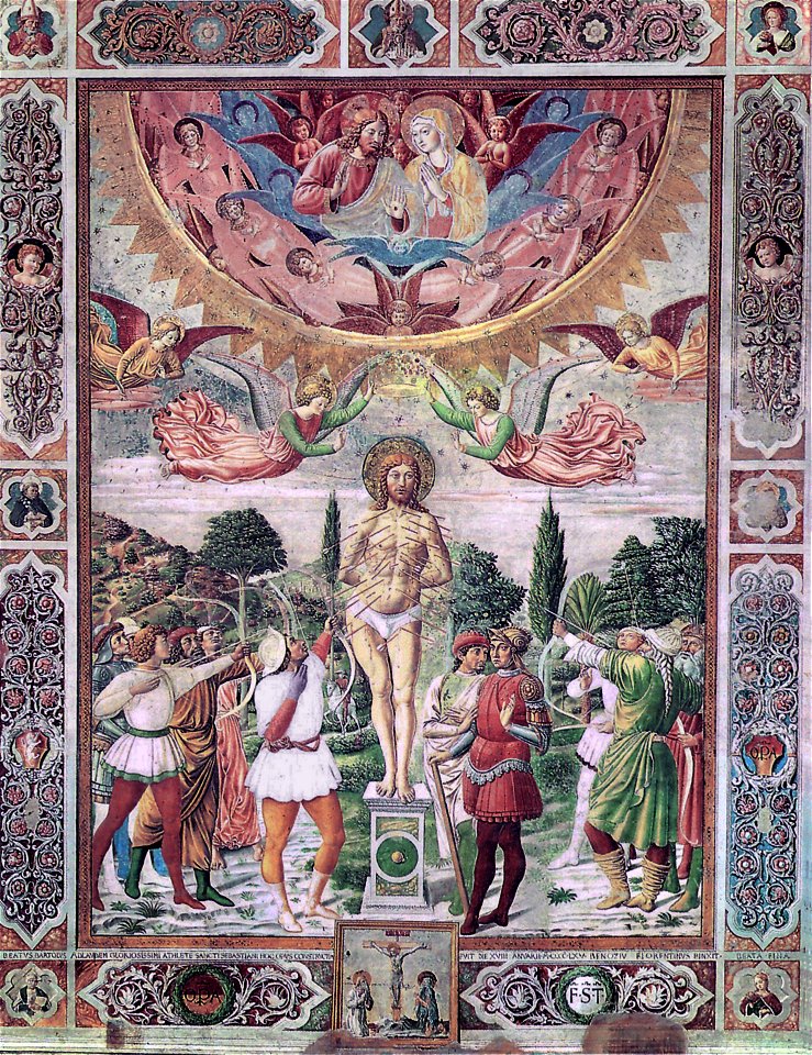SG Martyrdom of St Sebastian, Benozzo Gozzoli