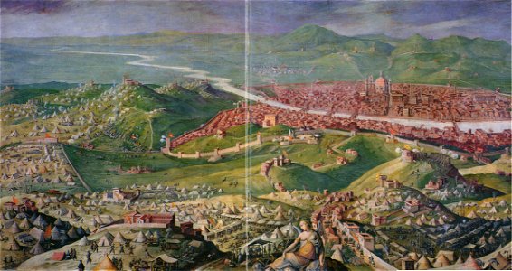 Siege of Florence. Free illustration for personal and commercial use.