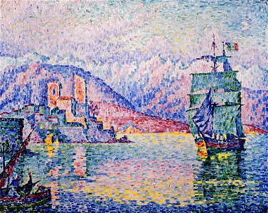 Signac, Antibes, le soir ( Musée d'art moderne et contemporain de Strasbourg )