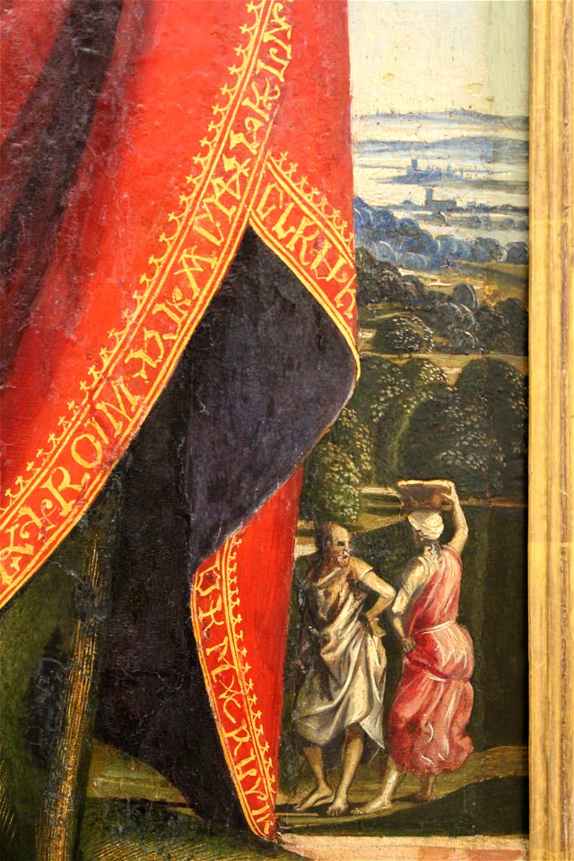 Signorelli - Pala Bichi left wing detail - Gemäldegalerie Berlin. Free illustration for personal and commercial use.