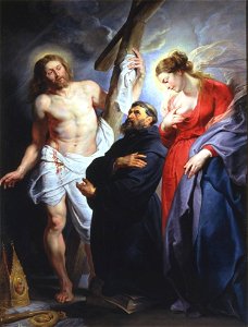 San Agustín entre Cristo y la Virgen, de Rubens (Real Academia de Bellas Artes de San Fernando)
