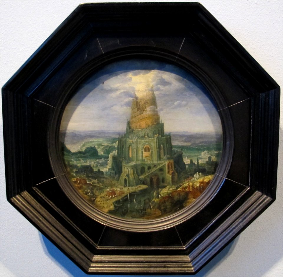 Roelant savery, torre di babele, 1602, 01