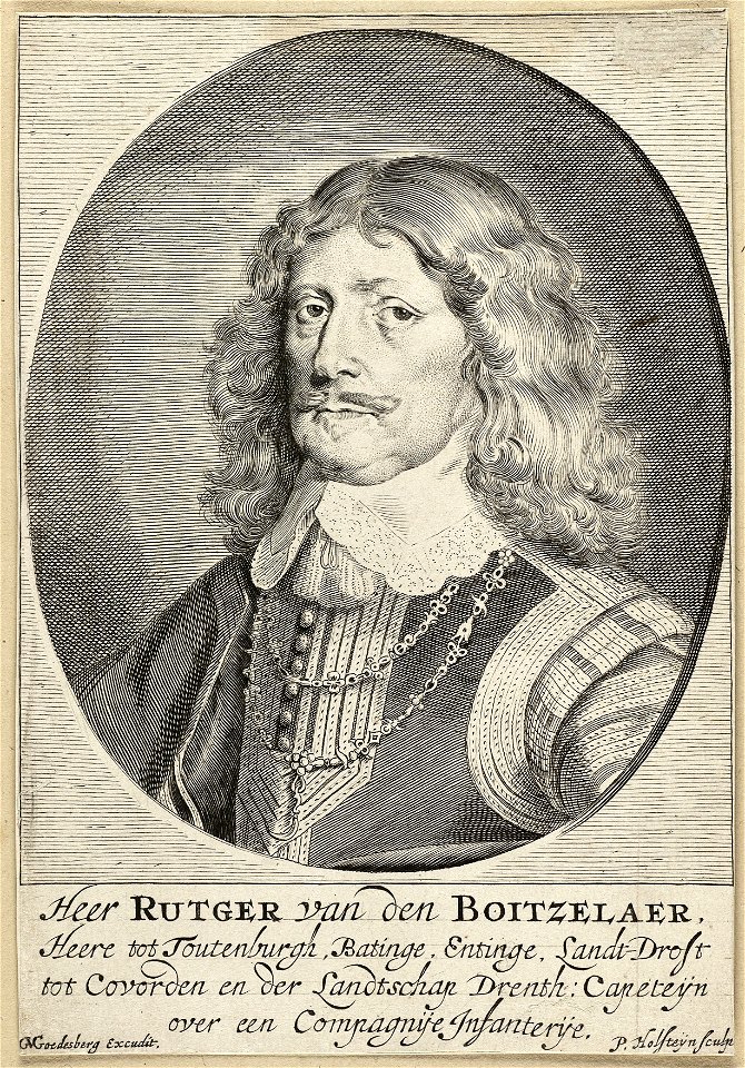 Rutger van den Boetzelaer, drost van Drenthe van 1643 tot zijn dood. NL-HlmNHA 1477 53008675