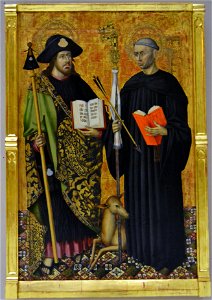 Sant Jaume i Sant Gil Abat, Joan Reixac, Museu de Belles Arts de València. Free illustration for personal and commercial use.