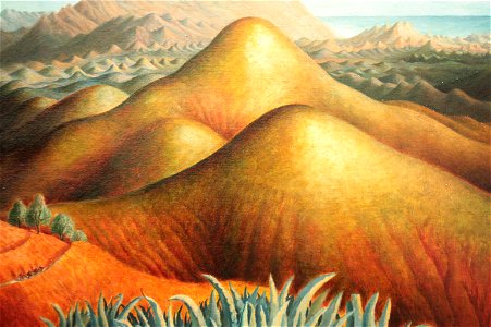 Spanish Landscape with Mountains, by Dora Carrington