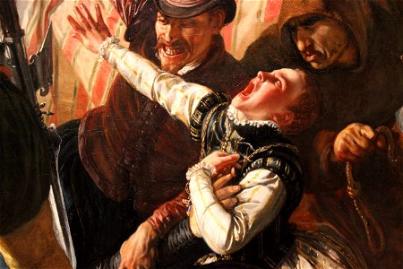 Scène de la saint-Barthélemy - Joseph-Nicolas Robert-Fleury - MBA Lyon 2014 - détail 4