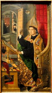 Saint Augustine, 1477-1485, by Bartolome Bermejo - Art Institute of Chicago - DSC09620