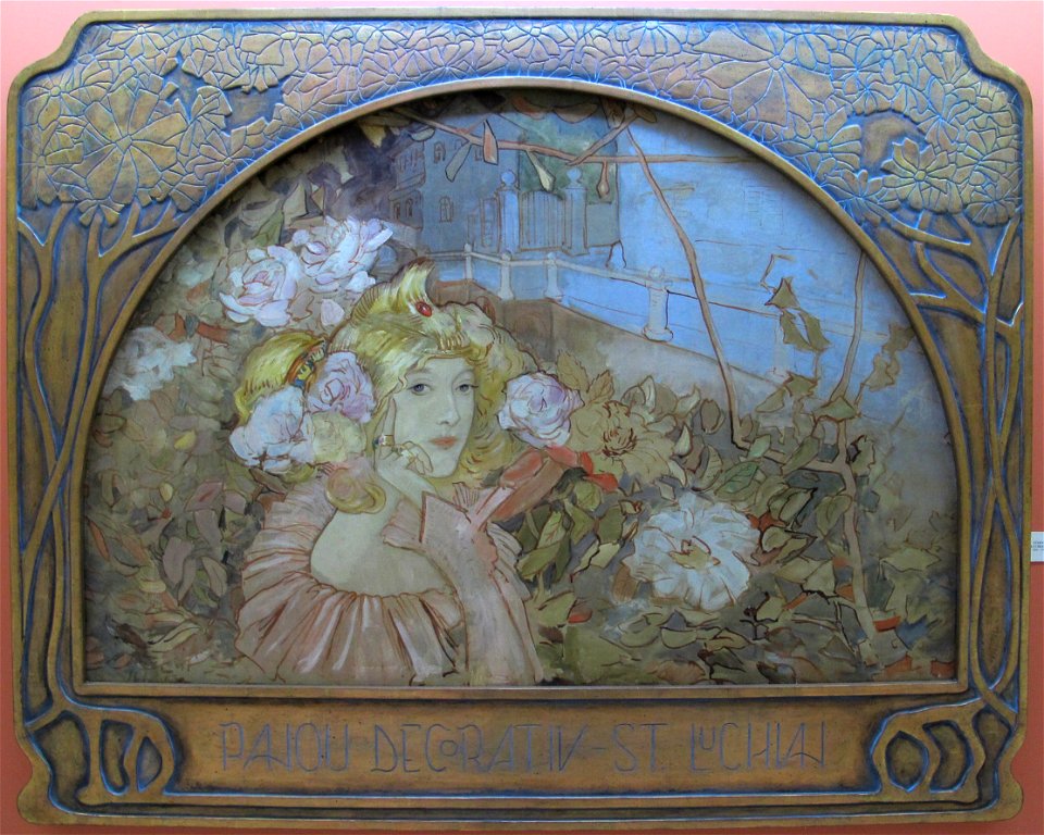 Stefan luchian, pannello decorativo con primavera, 1901