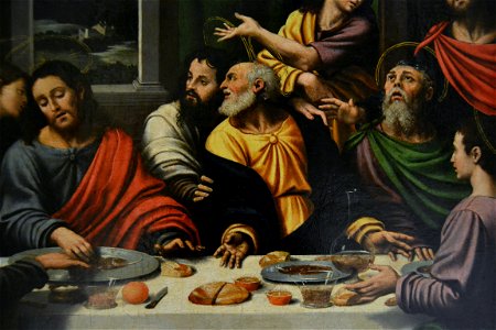 Sant Sopar (detall) de Joan de Joanes, Museu de Belles Arts de València