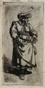 Staande oude vrouw, NL-HlmNHA 53010053