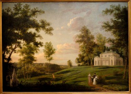 Southeast View of 'Sedgeley Park,' the Country Seat of James Cowles Fisher, Esq., circa 1819, by Thomas Birch - SAAM - DSC00880