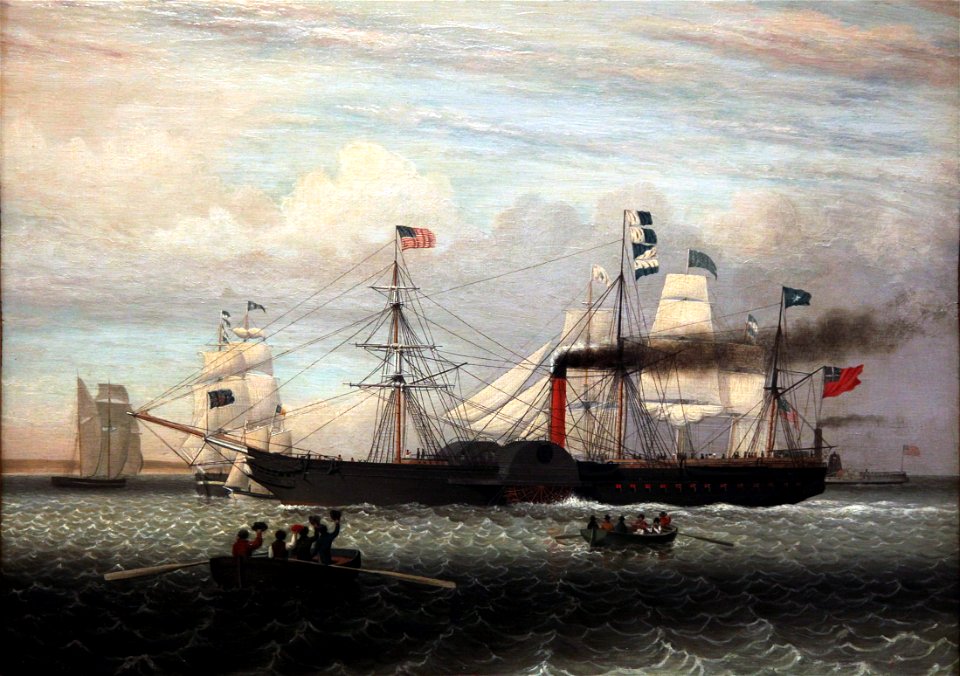 The Britannia entering Boston harbour-Fitz Henry Lane-IMG 4973