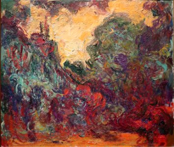 The Artist's House Seen from the Rose Garden by Claude Monet 5087