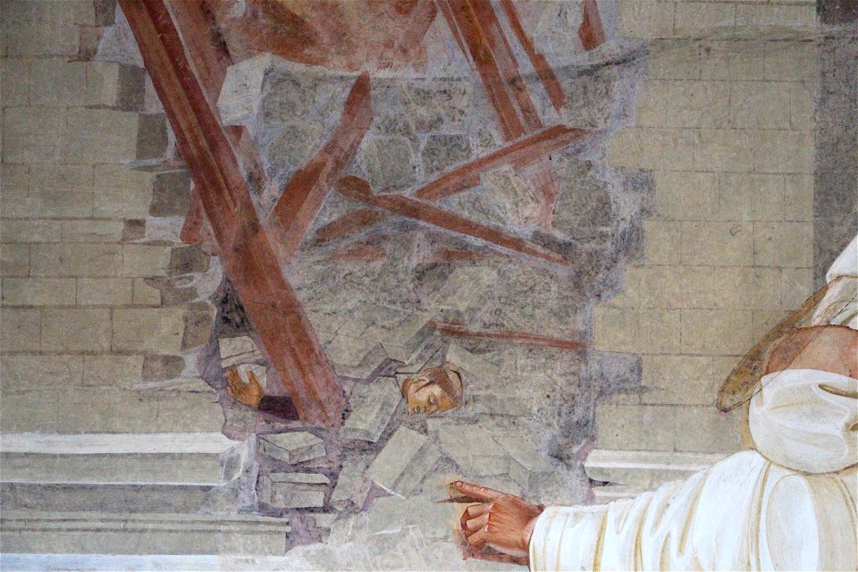 Storie di s. benedetto, 21 signorelli - Come Dio punisce Florenzo 03