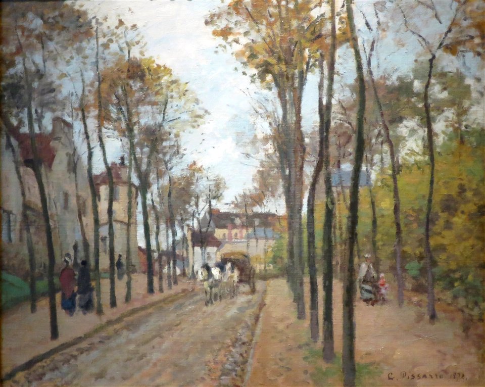 The Boulevard des Fossés by Camille Pissarro, Norton Simon Museum