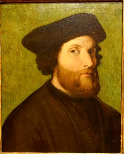 Self portrait by Lorenzo Lotto, undated, oil on wood - Museo Nacional Centro de Arte Reina Sofía - DSC08590