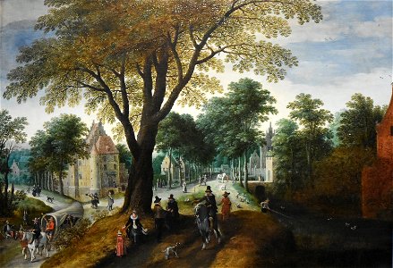 Sebastiaen Vrancx (1573-1647) Landschap met reizigers - Noordbrabants Museum 's-Hertogenbosch 26-8-2016 14-15-11
