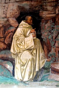 Storie di s. benedetto, 07 sodoma - Come Benedetto ammaestra nella santa dottrina i contadini che lo visitavano 02