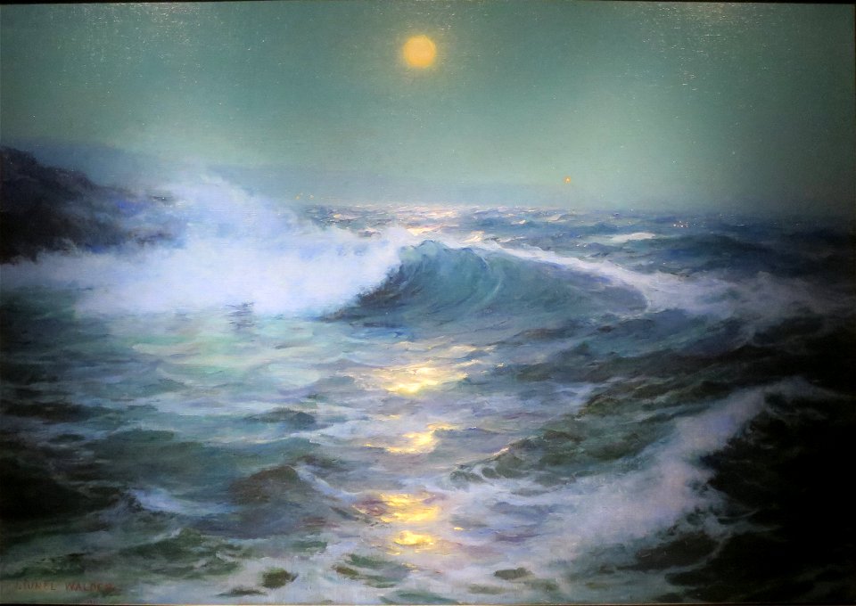 Seascape by Lionel Walden, 1911, Pacific Club, Honolulu