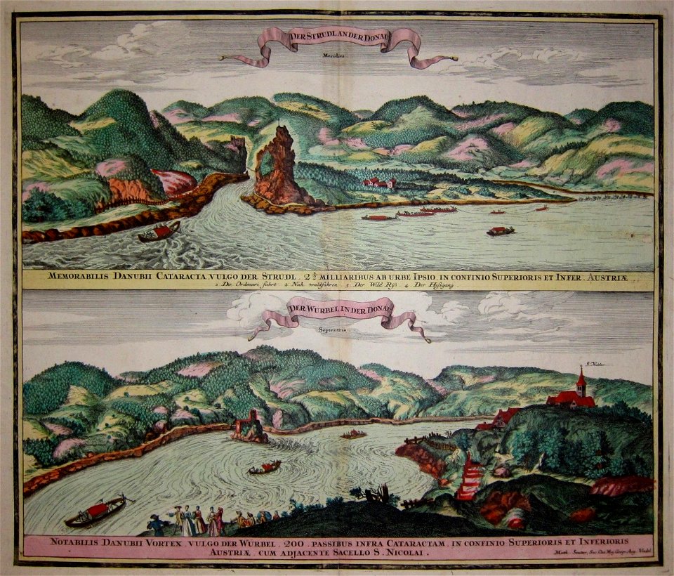 Strudel-Wörth Wirbel-Hausstein Seutter 1740