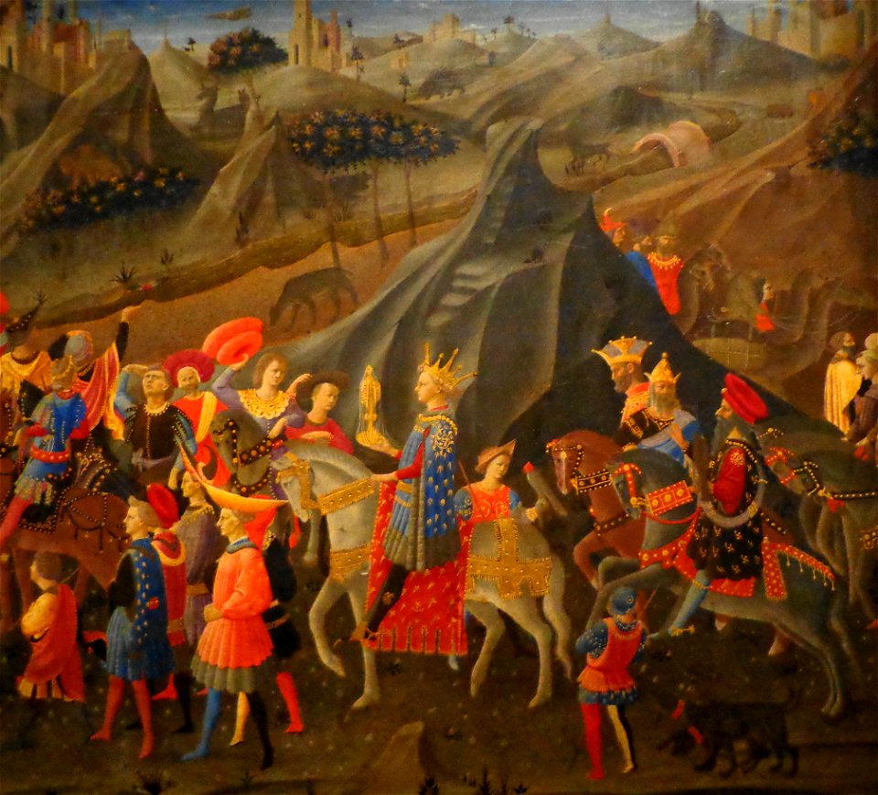 Strozzi, Corteo dei Magi (particolare) 01