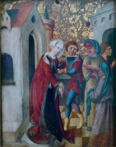 Schaezlerpalais - Schwaben um 1480- Gefangennahme der Hl. Barbara