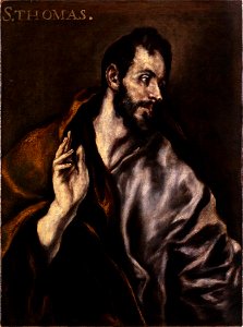 Santo Tomás Apóstol, de El Greco. (Museo Nacional de Escultura de Valladolid)