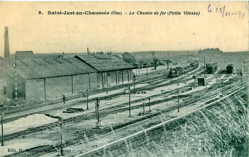 Sarrazin - 9 - SAINT-JUST-EN-CHAUSSEE - Le Chemin de fer (Petite Vitesse)