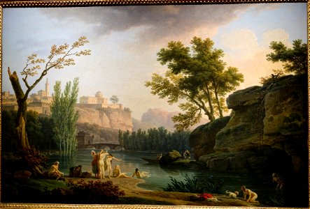 Summer Evening, Landscape in Italy, view 2, by Joseph Vernet, 1773, oil on canvas - National Museum of Western Art, Tokyo - DSC08554