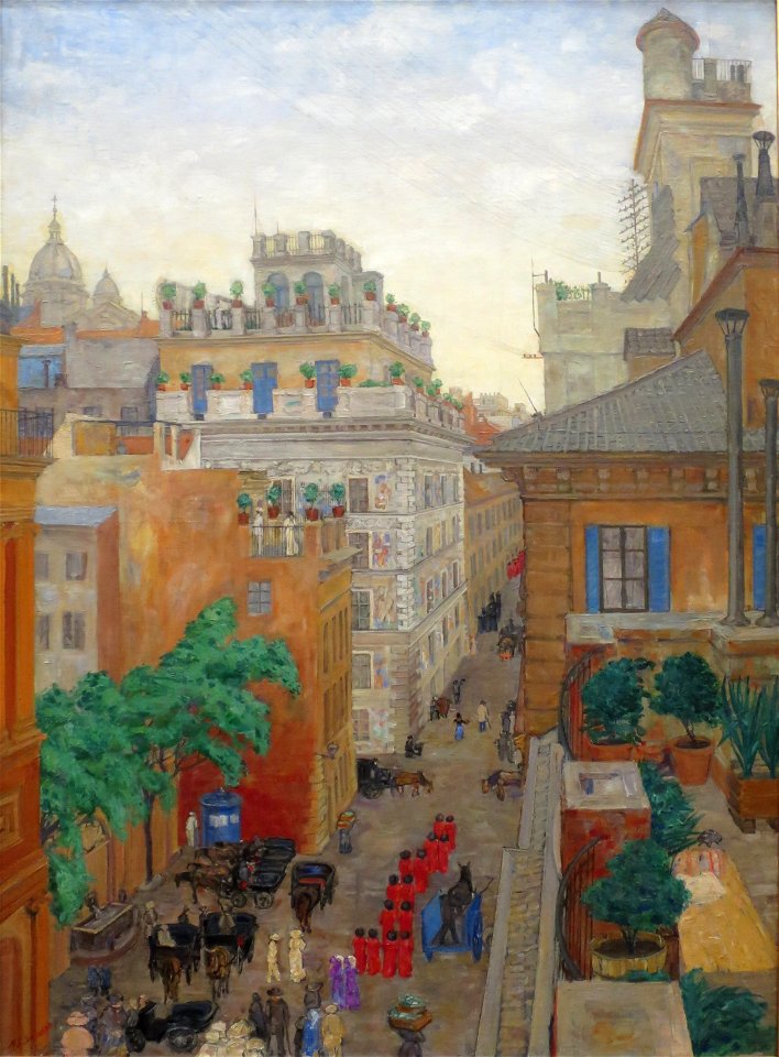 'Via Bocca di Leone, Rome' by Anders Svarstad, Bergen Kunstmuseum
