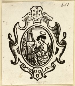 Sint Lucas schildert Maria. NL-HlmNHA 1477 53010296