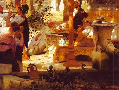 Siemiradzki 1898 Baile entre espadas (detalle ánfora)