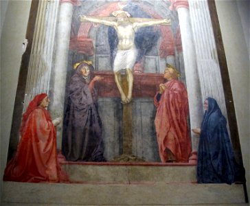 Smn, navata sx, masaccio, trinità, 1425-27, 02