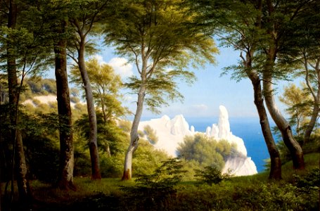 Skovgaard Udsigt over havet fra Møens Klint 1850