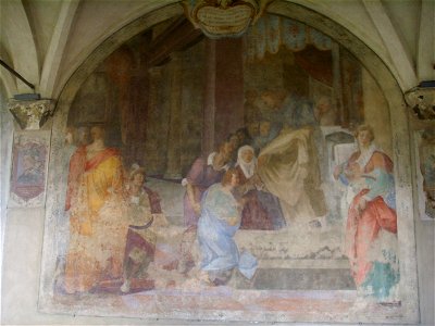SMN Chiostro Grande e04 Ludovico Cigoli, San Vincenzo Ferrer riceve l'abito domenicano