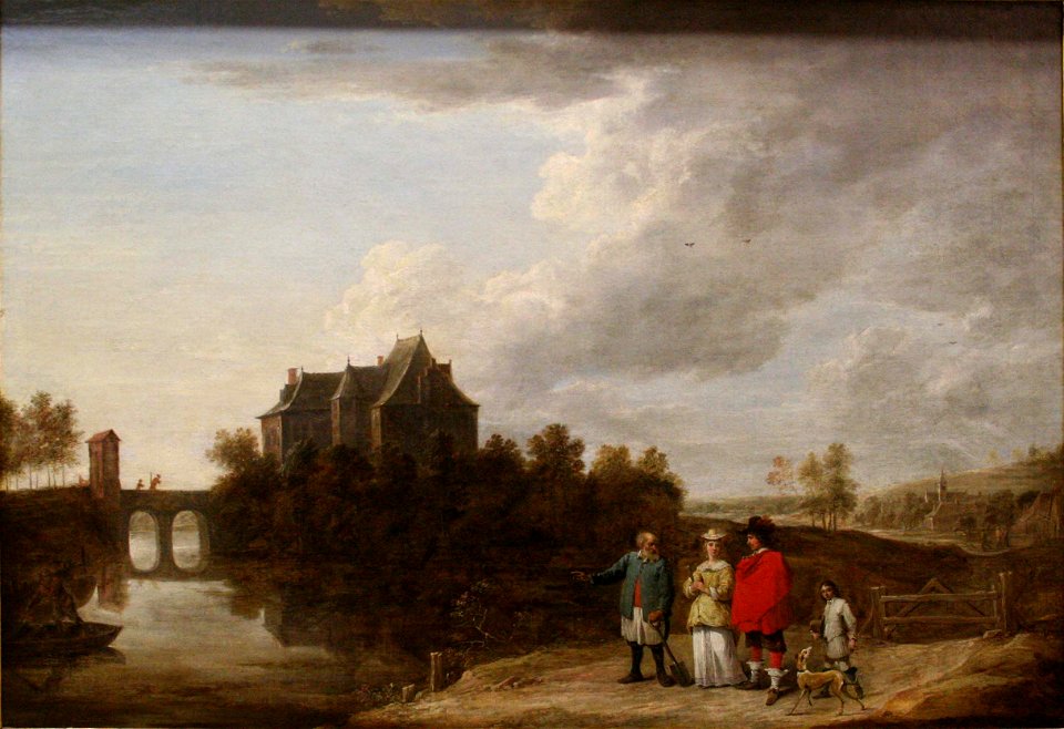 Teniers-Paysage au château