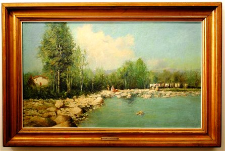 Serafín Avendaño, Paisaxe, 1895, óleo-lenzo, 58x99cm
