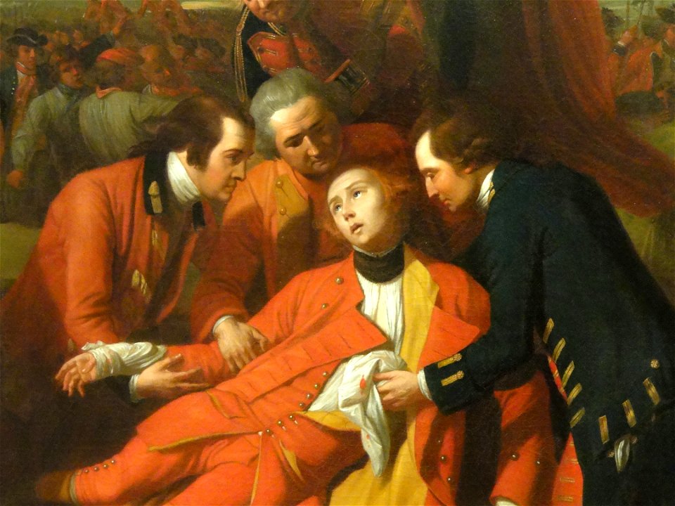 The Death of General Wolfe by Benjamin West (detail) - Royal Ontario Museum - DSC00245