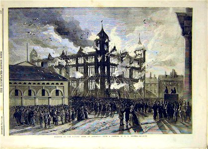 The Destruction of the Liverpool Sailors' Home on May 12th 1860