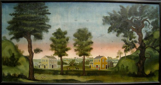 The Homestead of General Timothy Ruggles, Hardwick, Massachusetts, circa 1770-1775, by Winthrop Chandler (1747-1790) - Worcester Art Museum - IMG 7684
