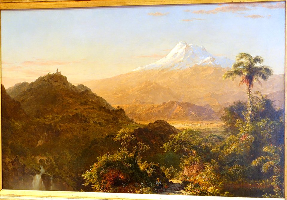 South American Landscape by Frederic Edwin Church, 1856 AD, oil on canvas - Museo Nacional Centro de Arte Reina Sofía - DSC08650