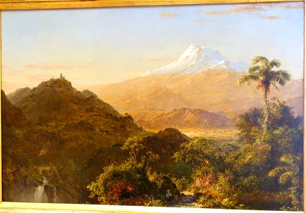South American Landscape by Frederic Edwin Church, 1856 AD, oil on canvas - Museo Nacional Centro de Arte Reina Sofía - DSC08650