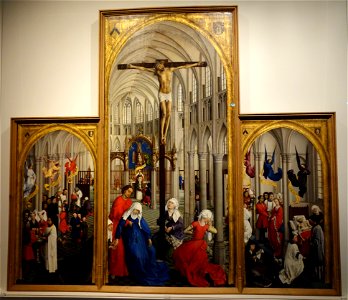 The Seven Sacraments by Rogier van der Weyden, c. 1440-1445, view 1 - Museum M - Leuven, Belgium - DSC05141