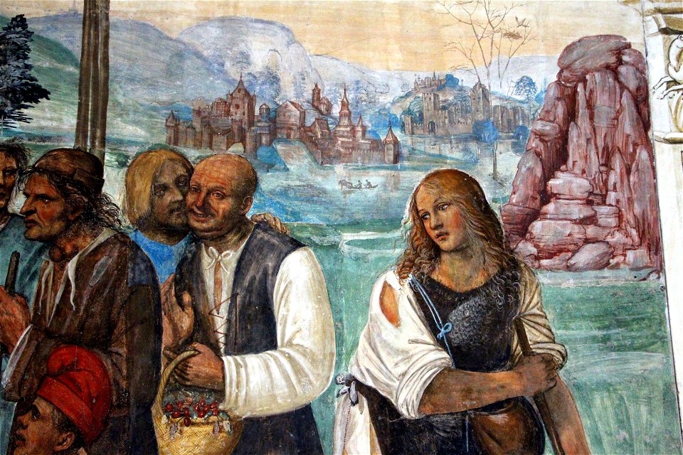 Storie di s. benedetto, 07 sodoma - Come Benedetto ammaestra nella santa dottrina i contadini che lo visitavano 04