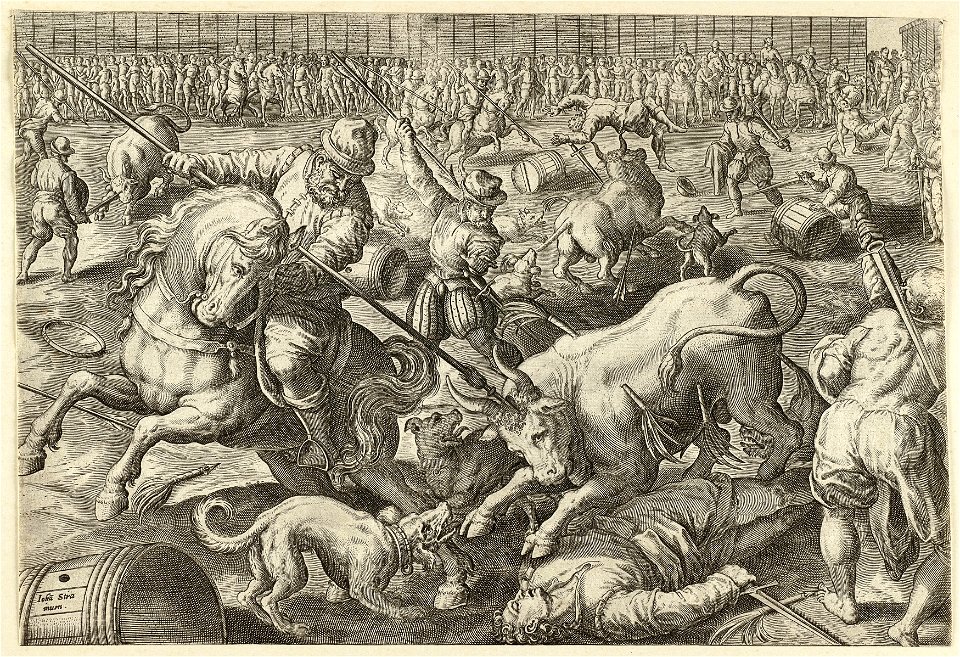 Stierengevecht. NL-HlmNHA 1477 53008429