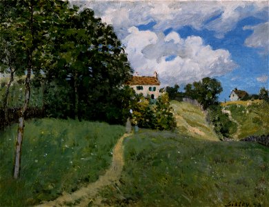 Sisley, Paysage avec maisons ( Musée d'art moderne et contemporain de Strasbourg )
