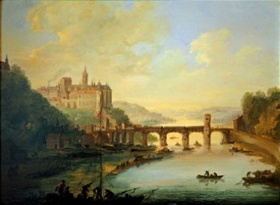Thiele Johann A. Meissen mit Elbbrücke
