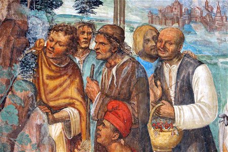 Storie di s. benedetto, 07 sodoma - Come Benedetto ammaestra nella santa dottrina i contadini che lo visitavano 03