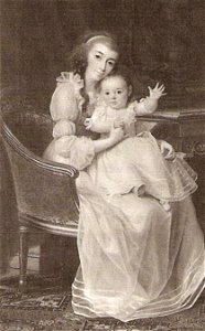 Sophie Frederikke med datteren Juliane