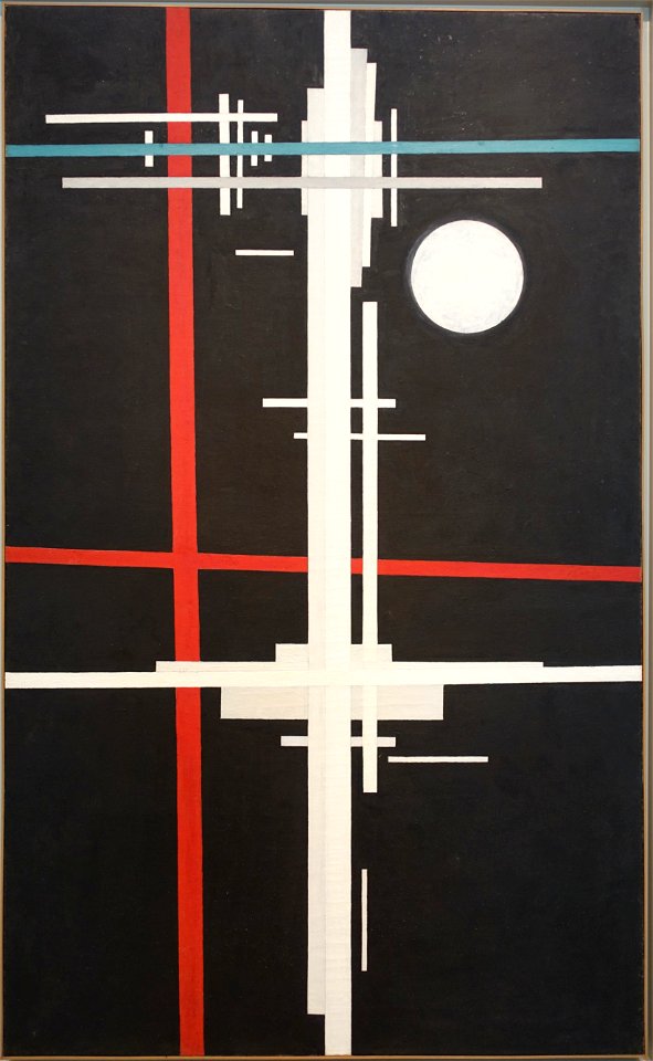 Suprematist Composition by Ilya Chashnik, 1923 AD, oil on canvas - Museo Nacional Centro de Arte Reina Sofía - DSC08784